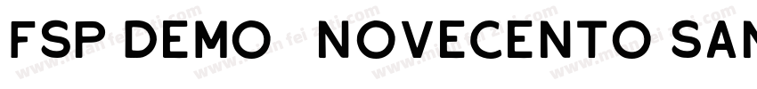 FSP DEMO   Novecento sans字体转换
